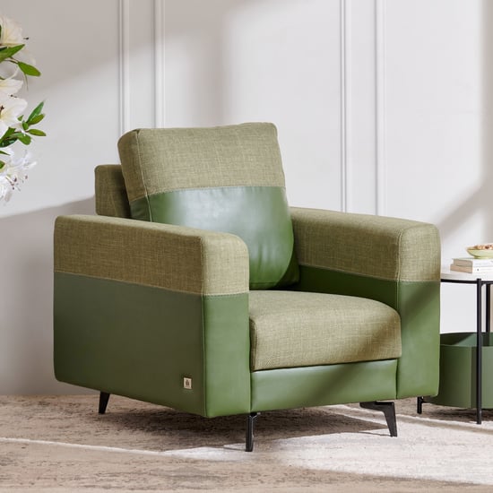 Andes Fabric 1-Seater Sofa - Green