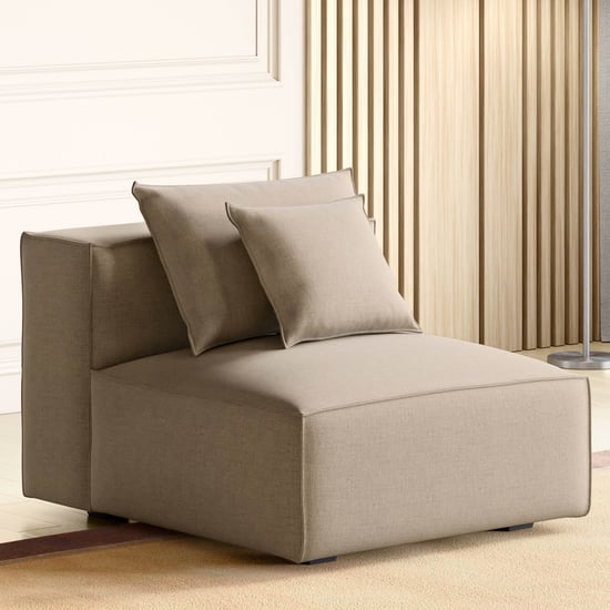 Mills Fabric 1-Seater Armless Sofa