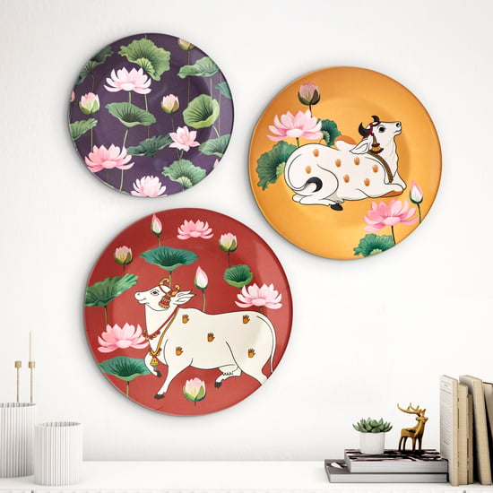 Artesia Devise Melamine Set of 3 Wall Plates