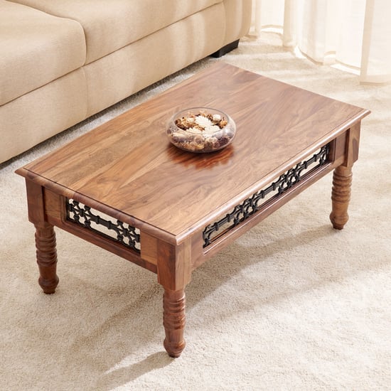 Helios Kian Sheesham Wood Coffee Table - Brown