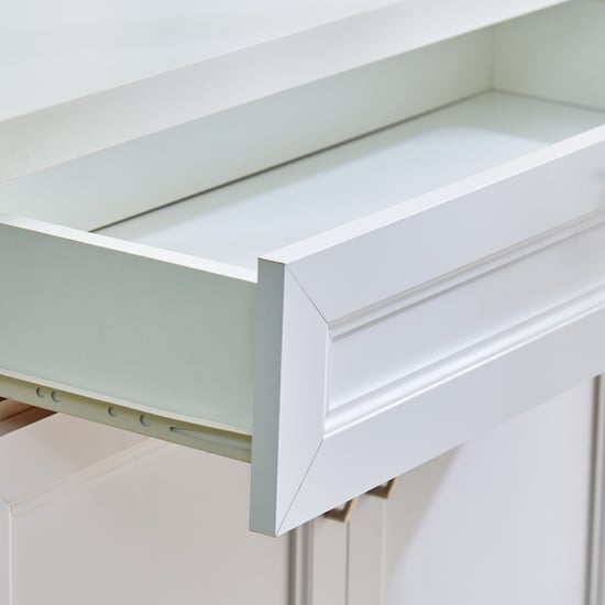 Helios Alton 12 Pairs Shoe Cabinet with Drawer - White