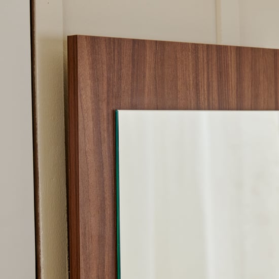Helios Alton Dresser Mirror with Drawer - Walnut