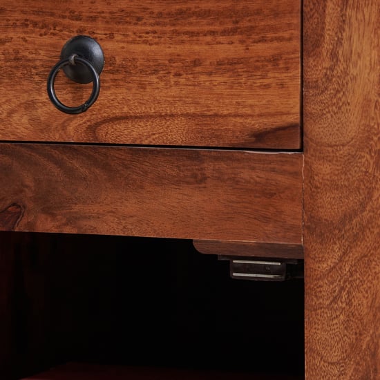 Helios Kian Sheesham Wood Study Desk - Brown