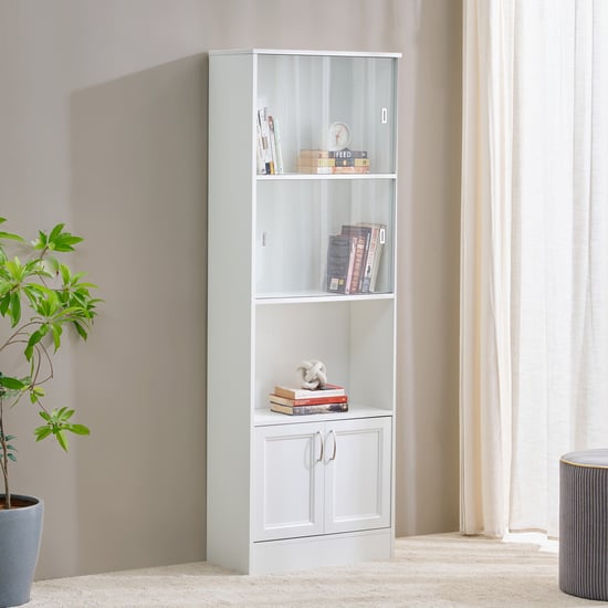 Helios Alton Eldams 4-Tier Book Shelf - White