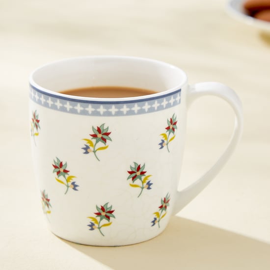 Lucas Balsam Bone China Printed Coffee Mug - 240ml