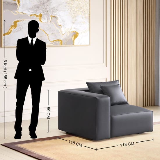 Mills Half Leather 2-Seater Sofa