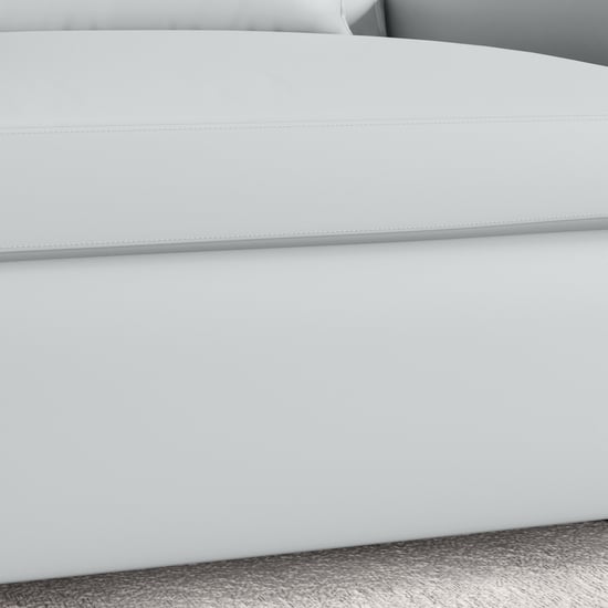 Alpine Half Leather 4-Seater Corner Sofa - Grey