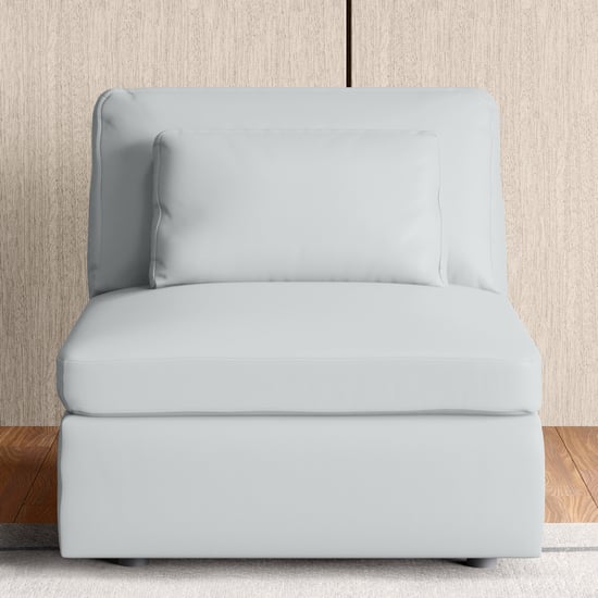 Alpine Half Leather 4-Seater Corner Sofa - Grey