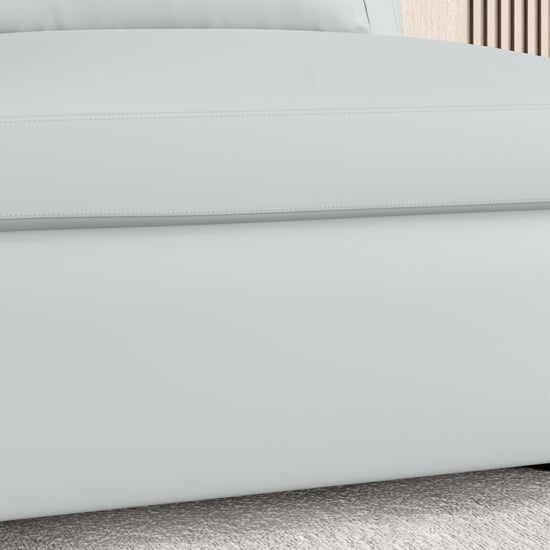Alpine Half Leather 4-Seater Corner Sofa - Grey