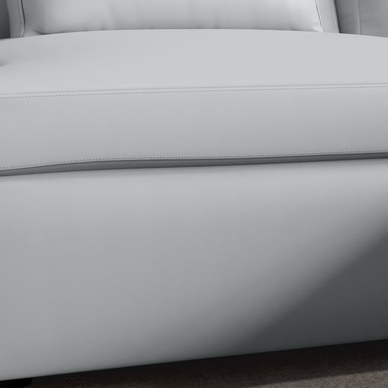 Alpine Half Leather 4-Seater Corner Sofa - Grey