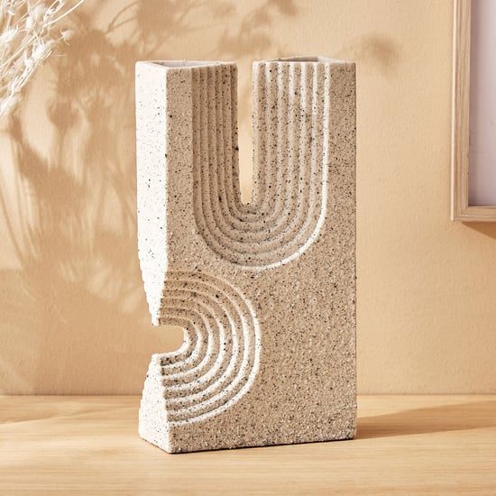 Natura Polyresin Block Vase