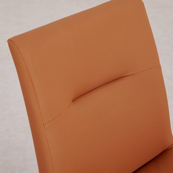 Falcon Ceramic Top 6-Seater Dining Set with Chairs - White and Brown