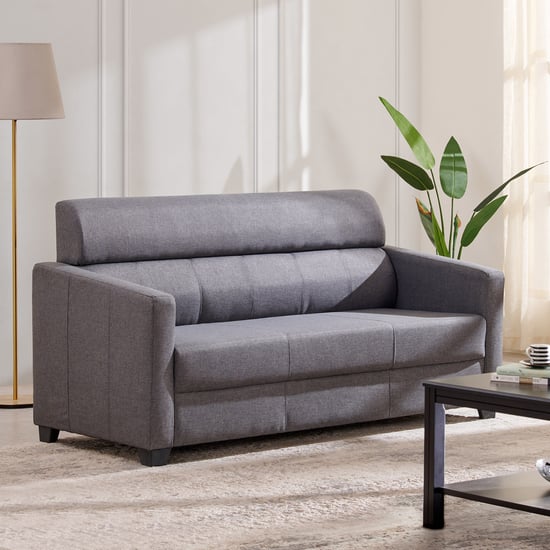 Helios Lazio NXT Fabric 3 Seater Sofa Set - Grey