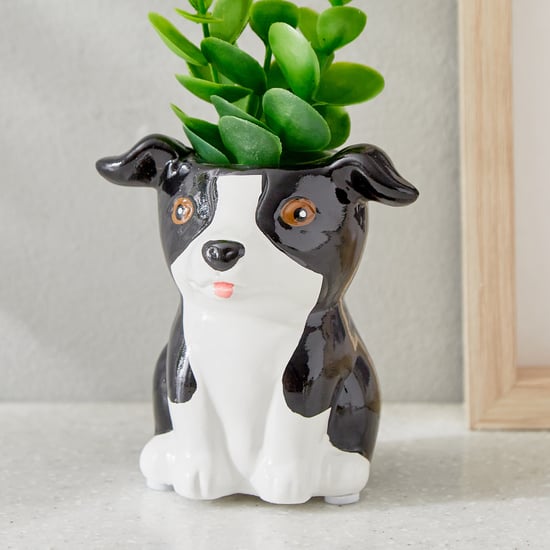 Gloria Seasons Ceramic Dog Planter