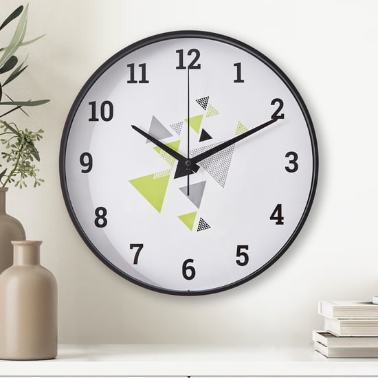 Casablanca Glass Printed Wall Clock - 31.5cm