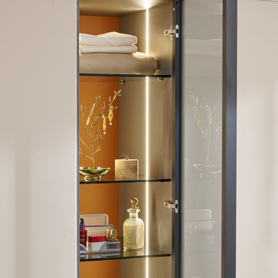 Tiffany 4-Door Wardrobe - Beige