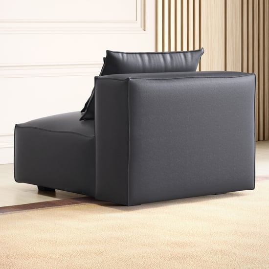Mills Half Leather 3-Seater Sofa