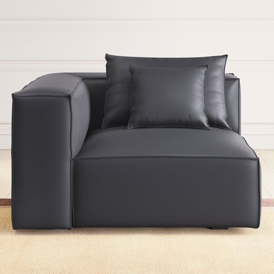 Mills Half Leather 3-Seater Sofa