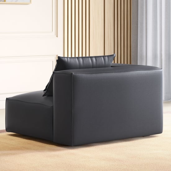 Mills Half Leather 3-Seater Sofa