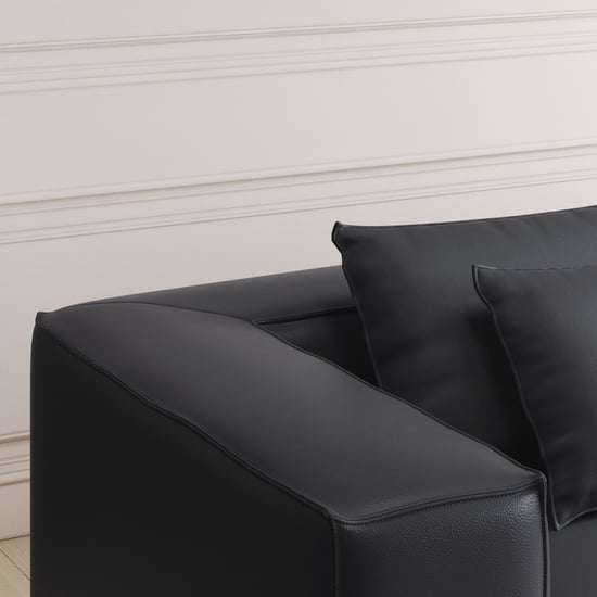Mills Half Leather 3-Seater Sofa