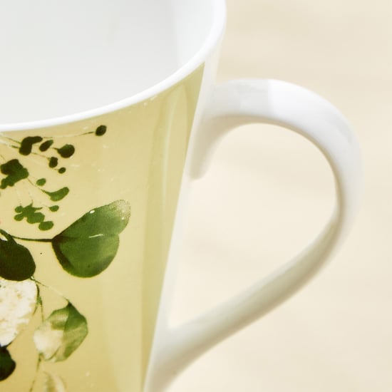 Mandarin Harvey Set of 3 Bone China Printed Coffee Mugs - 340ml