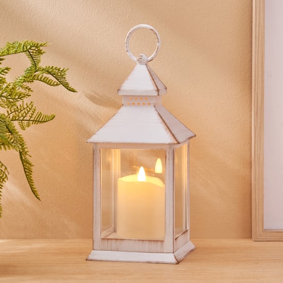 Pegasus Duke Glass Lantern with LED Candle