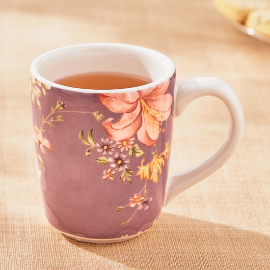 Moksha Lily Ironstone Printed Coffee Mug - 220ml