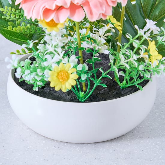 Gloria Scapes Artificial Chrysanthemum Flowers in Ceramic Pot