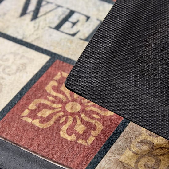 Corsica Eco Vogue Rubber Printed Anti-Slip Doormat - 60x40cm