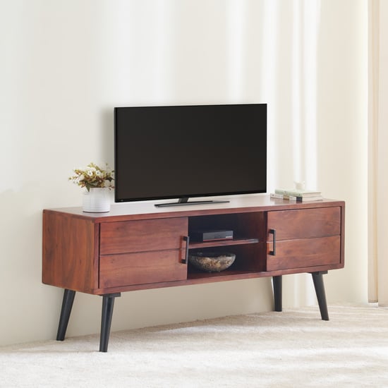 Helios Liser Sheesham Wood TV Unit - Brown