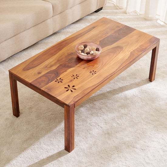 Helios Disa Sheesham Wood Coffee Table - Brown