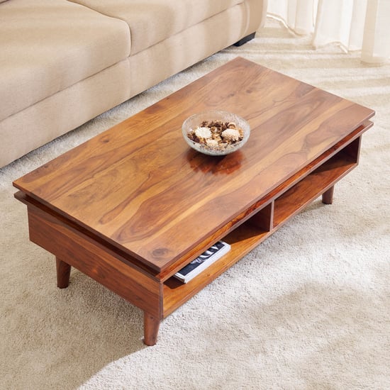 Helios Liser Sheesham Wood Coffee Table - Brown