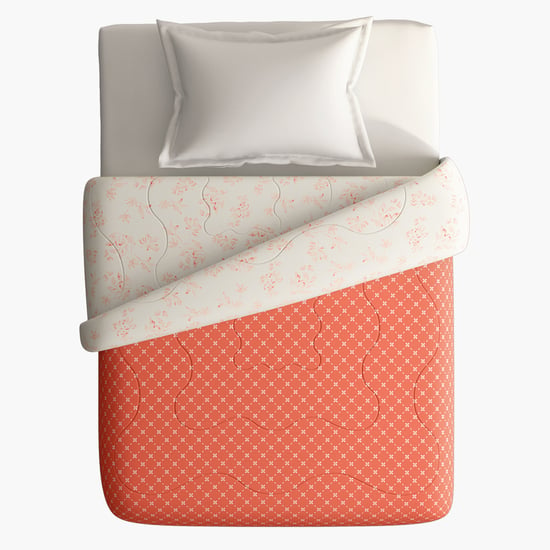 PORTICO Melange Cotton Printed Single Duvet Cover