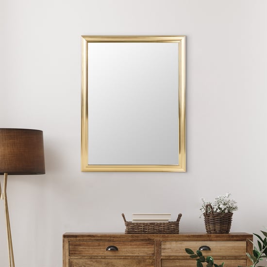 Reflection Auric Gold Tunes Glass Wall Mirror - 50x65cm