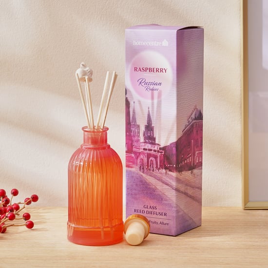 Redolence Glass Russian Rubies Raspberry Reed Diffuser Set