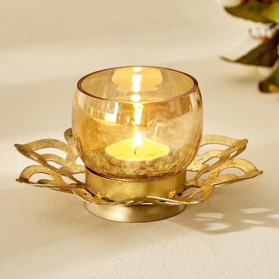 Corsica Fiesta Glass Tabletop Votive Holder