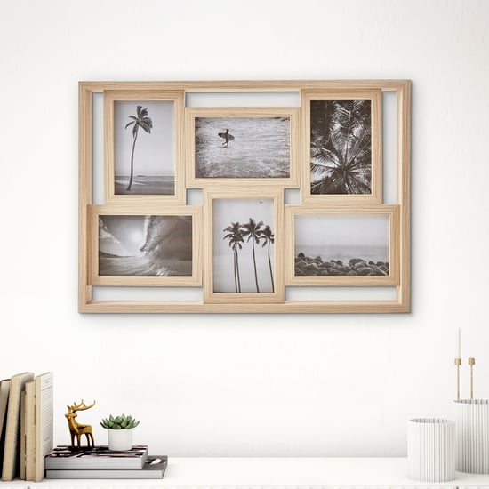 Photomontage Wooden Multi Photo Frame - 49x34.5cm