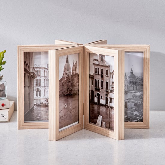 Photomontage Morroco Wooden Rolling Photo Frames - 12x9x17cm