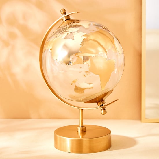 Blanco Metal Globe Table Accent