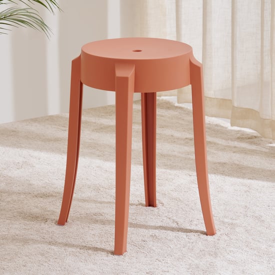 Chesley Polypropylene Stool - Orange