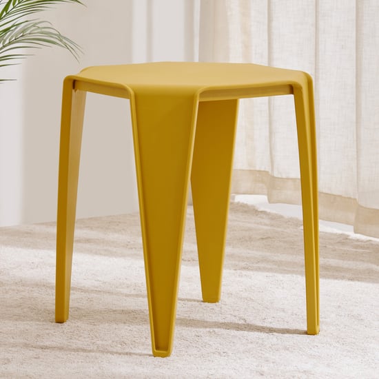 Winfred Polypropylene Stool - Yellow