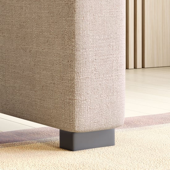 Wells Fabric 2-Seater Sofa with Cushions - Beige