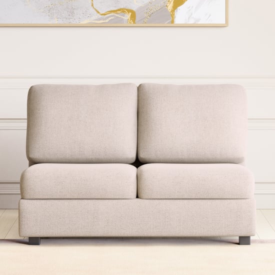 Wells Fabric 5-Seater Corner Sofa - Beige