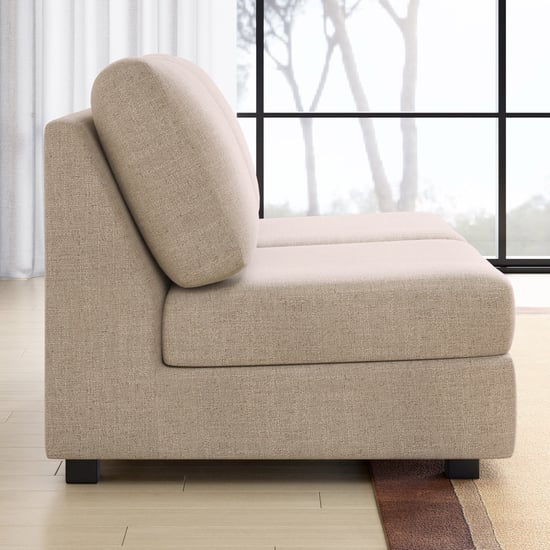 Wells Fabric 5-Seater Corner Sofa - Beige