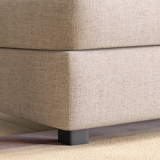 Wells Fabric 5-Seater Corner Sofa - Beige