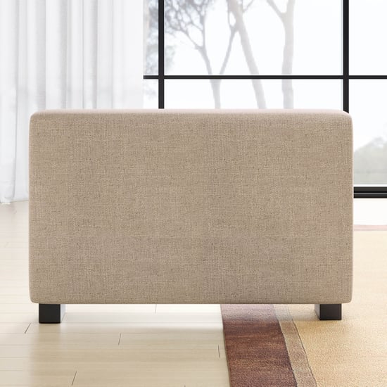 Wells Fabric 5-Seater Corner Sofa - Beige