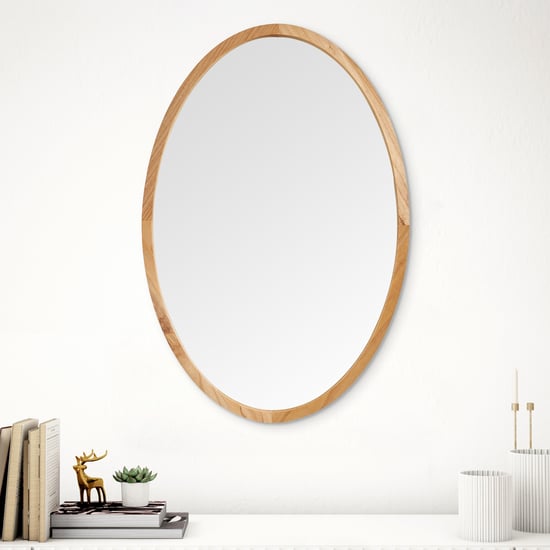 Reflection Spinney Wooden Oval Mirror - 50x75cm