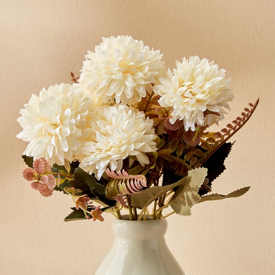 Fiesta Flurry Artificial Autumn Ball Flower Stick - 33cm