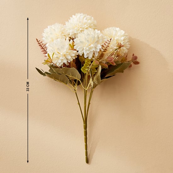 Fiesta Flurry Artificial Autumn Ball Flower Stick - 33cm