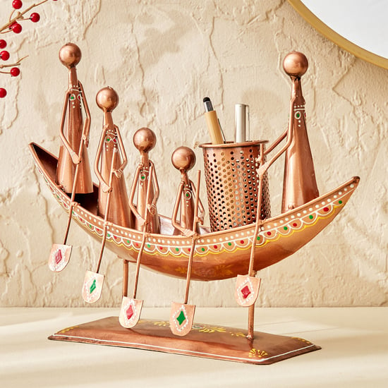 Corsica Metal Musician Boat Pen Stand